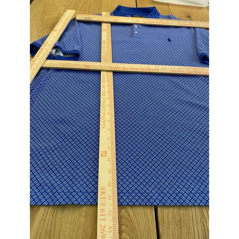 Polo Ralph Lauren Classic Fit Men's Blue XXL Diamond Pattern